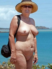 Great granny absolutely naked at the..