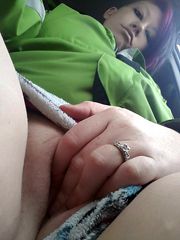 Amateur girl fingering her pussy and..